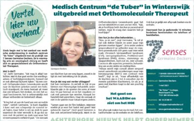 Medisch Centrum “de Tuber” in Winterswijk uitgebreid met Orthomoleculair Therapeut